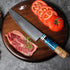 Messer Aus Damaststahl Mit Blauem Harzgriff - Hiroshi Japanische Damast Messerset